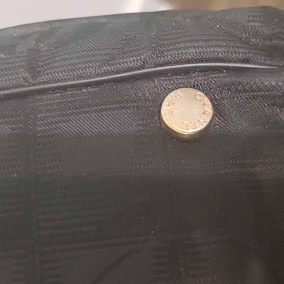 BLACK Chanel travel line hand bag tote W/COA Sunday Sale Today only - Picture 10 of 15